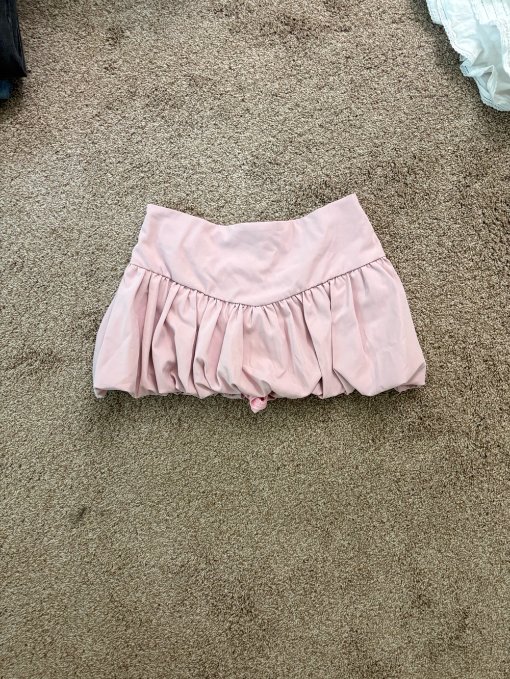 Women's Pink Bubble Mini Skirt